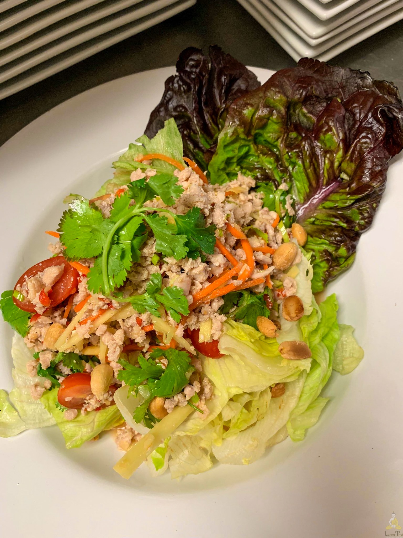 A fresh Thai dish served at Lanna Thai